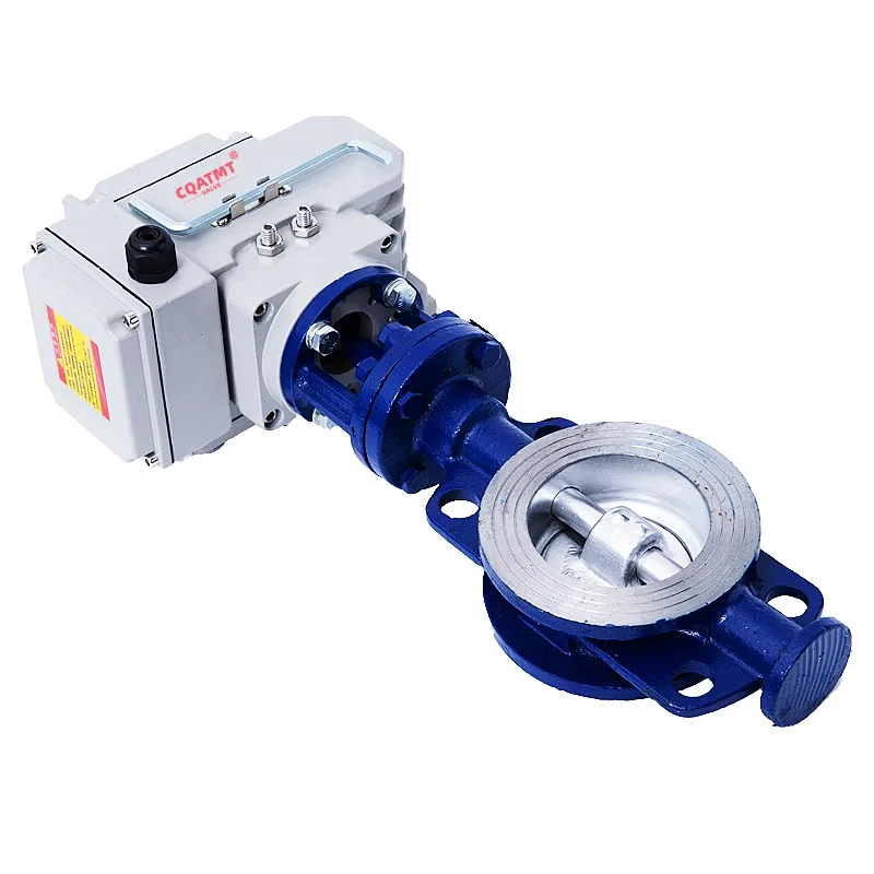 CQATMT Manufactures 2-inch 3-inch 4-inch High-temperature Resistant Hard sealed Electric Actuator butterfly