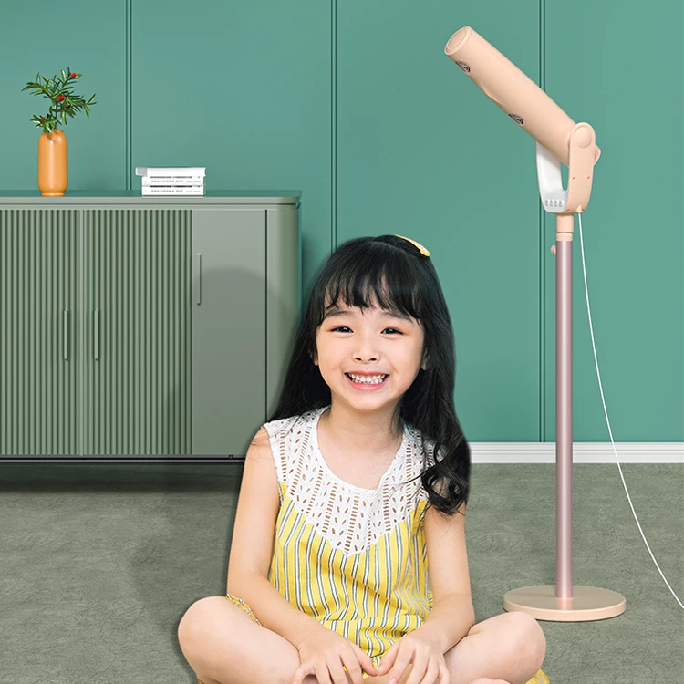 Hands free adjustable vertical household ionic hair dryers stand leafless professional wireless cordless negative ion hair dryer