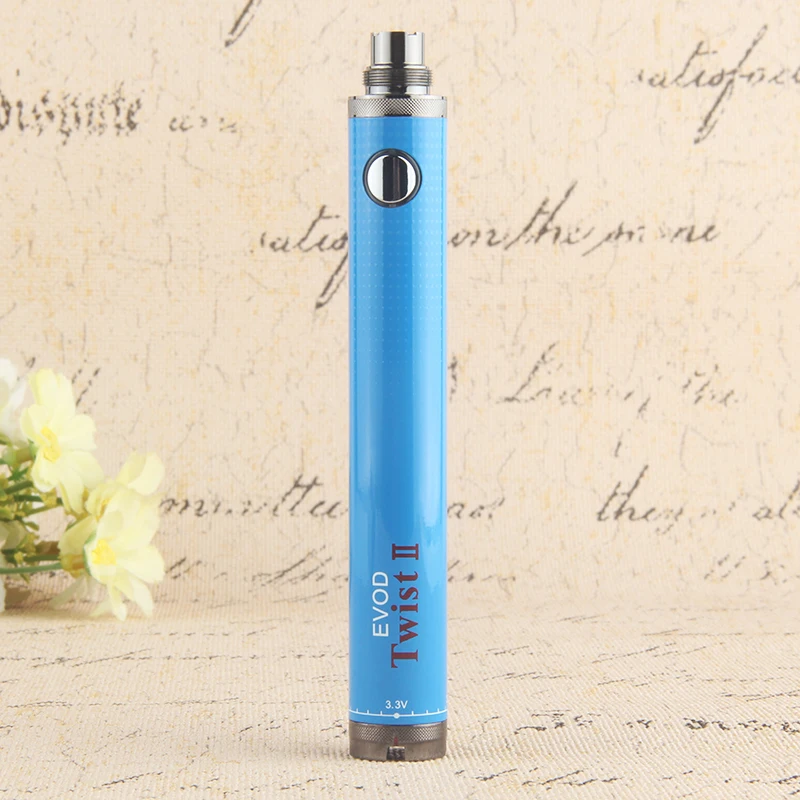 
EVOD Twist 2 1600mah Electronic Cigarette EVOD Twist Variable Voltage Battery 3.3-4.8V E Cig 