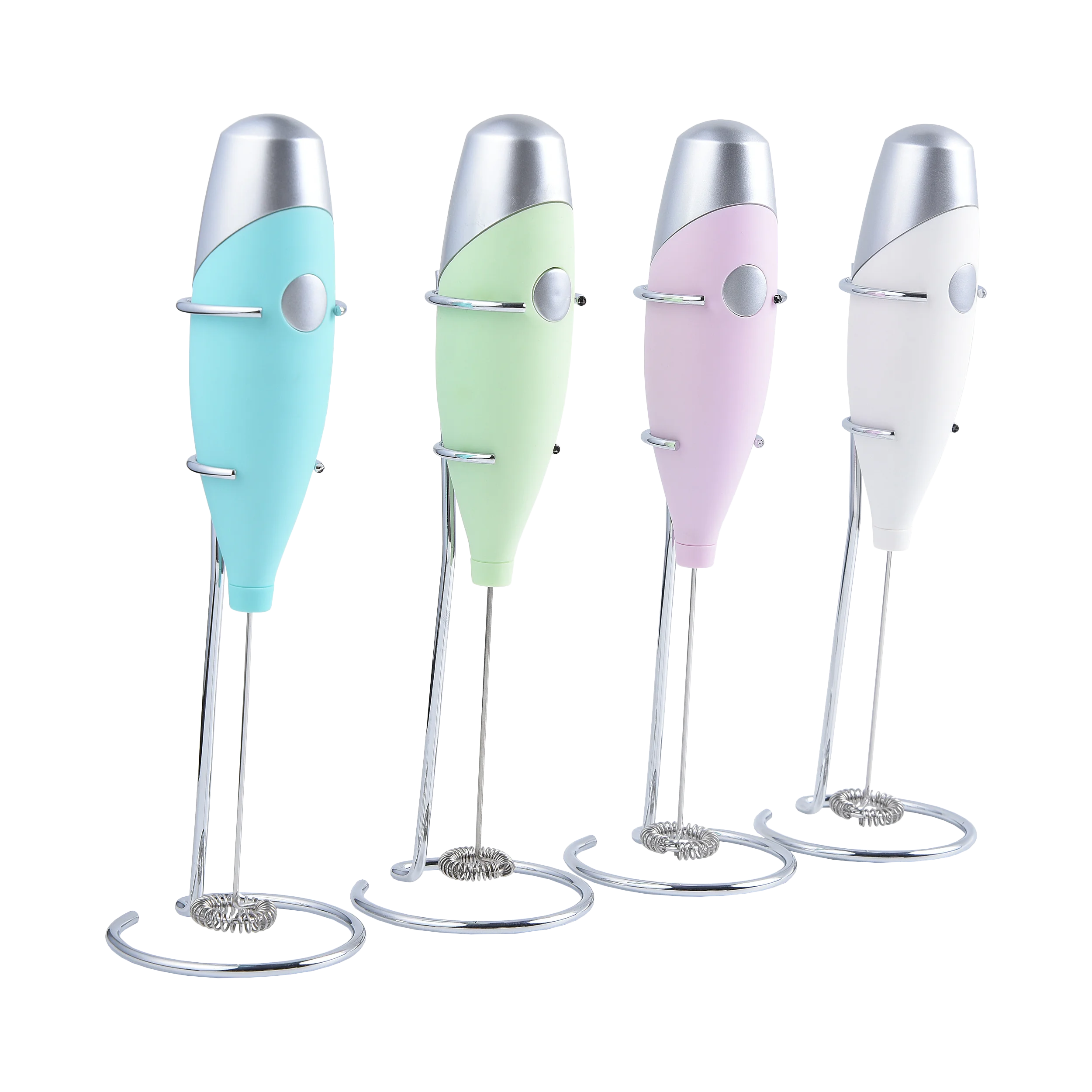 Handheld Electric Double Spring Whisk Head Matcha Stainless Steel Milk Frother,coffee & Tea Tools Kitchen Latte Milk Brother