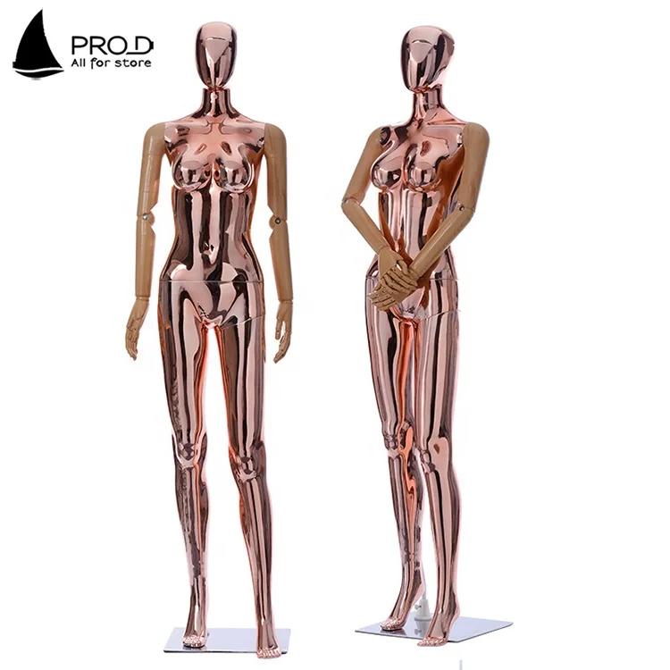 Clothing Store Window Display Plastic Plating Wedding Mannequins Female Realistic Full Body