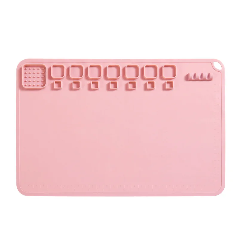 New Arrivals 2024 Silicone Art Mat Craft Paint Easy Clean Silicone Craft Mat With Cup Kid Silicone Painting Art Mat