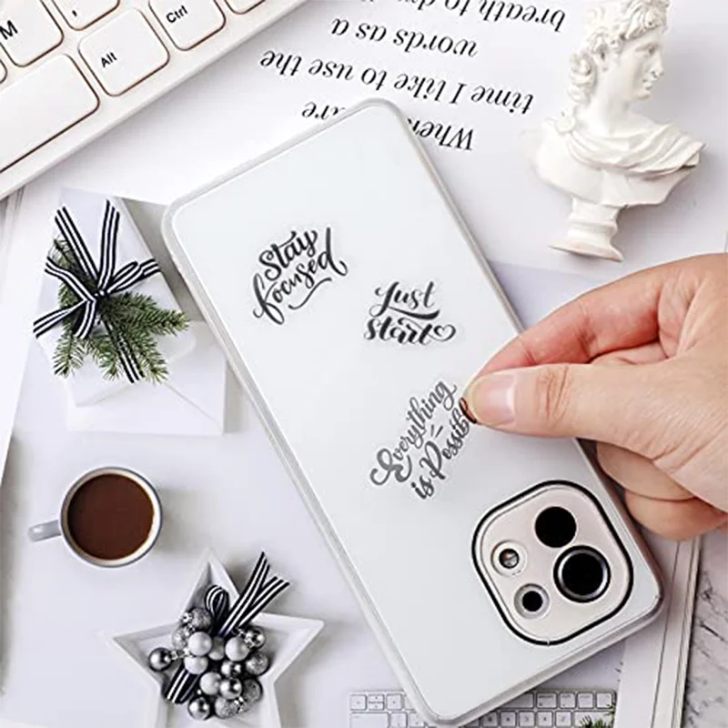 High Quality Transparent Kiss Cut Sticker Self Adhesive UV Resistant Cute Design Die Cut Sticker Sheet for Phone Case Laptop