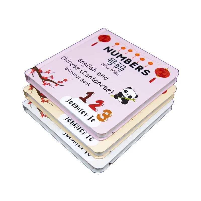 Wholesale Custom Printing Coloring Hardcover Children Count education Cardboard Board Book Printing Services