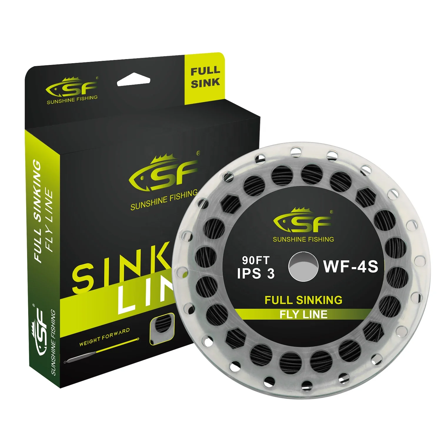 SF Full Sinking Tip Fly Fishing Line Weight Forward Taper Fly Sink Tip Fishing Line WF 4 5 6 7 90FT IPS3/IPS5