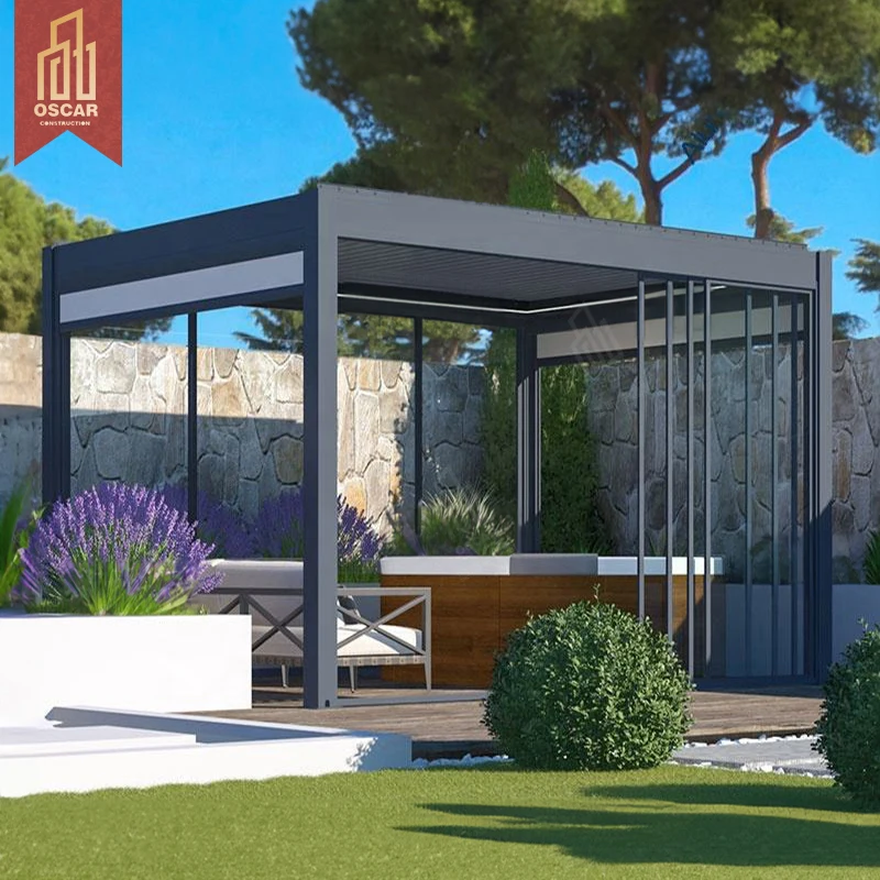 Easily Assembled Aluminium Opening Patio Roof Pergola Pavilion