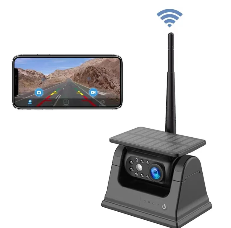 ZYX OEM Magnetic Mobile Wifi Solar-powered Wifi App Camera  Connect With Mobile For Car Bus Truck Forklift Various Vehicle