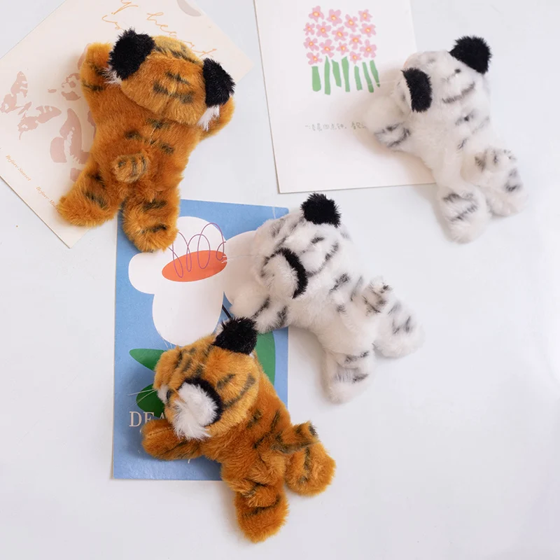 Cute Animal Plush Toy Fridge Magnet Set Lion Tiger Rabbit Stuffed Toys with Soft PP Filling Gifts for Kids Home Decor