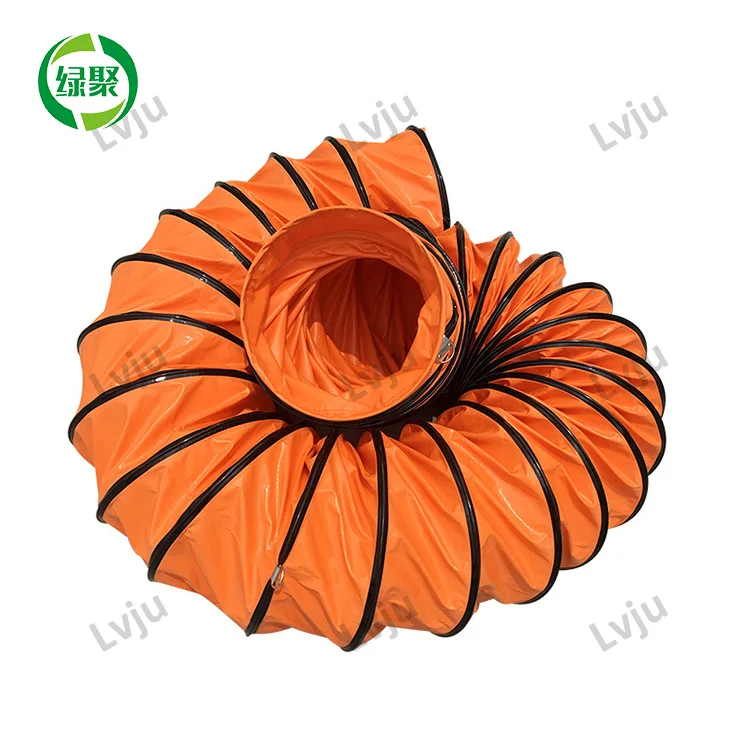 Pvc Tarpaulin Spiral Ducting Air Manufactures Flexible Duct Hose