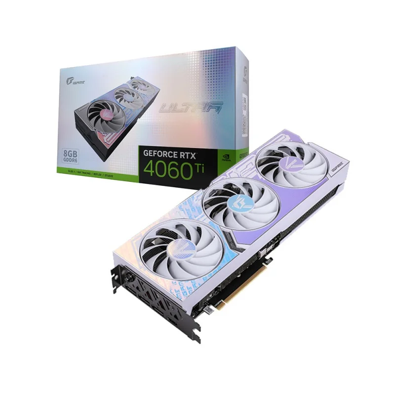 Colorful video card iGame GeForce RTX 4060 Ti Ultra W OC 8GB GDDR6 Graphics card gaming speed card GPU mini pcs