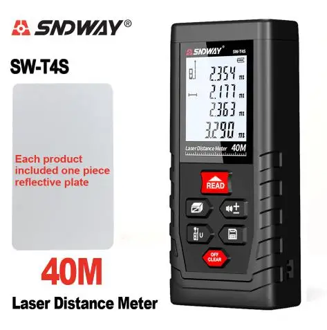 Sndway China Brand Laser Distance Meter SW-T40 40m