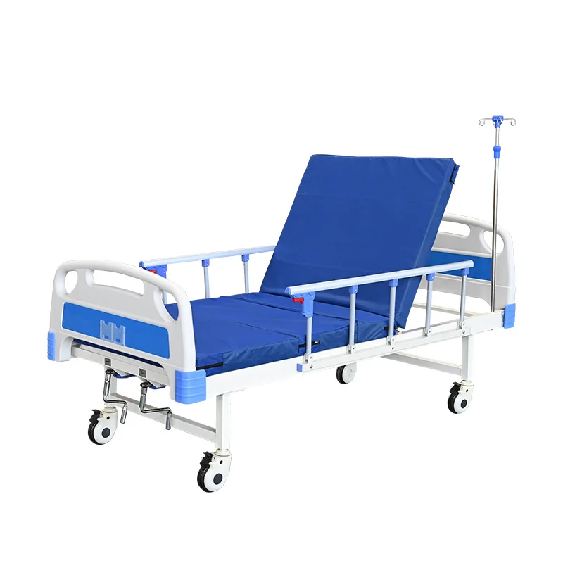 Factory Wholesale Two Cranks Manual Client Patient Medical Hospital Bed for Elder People