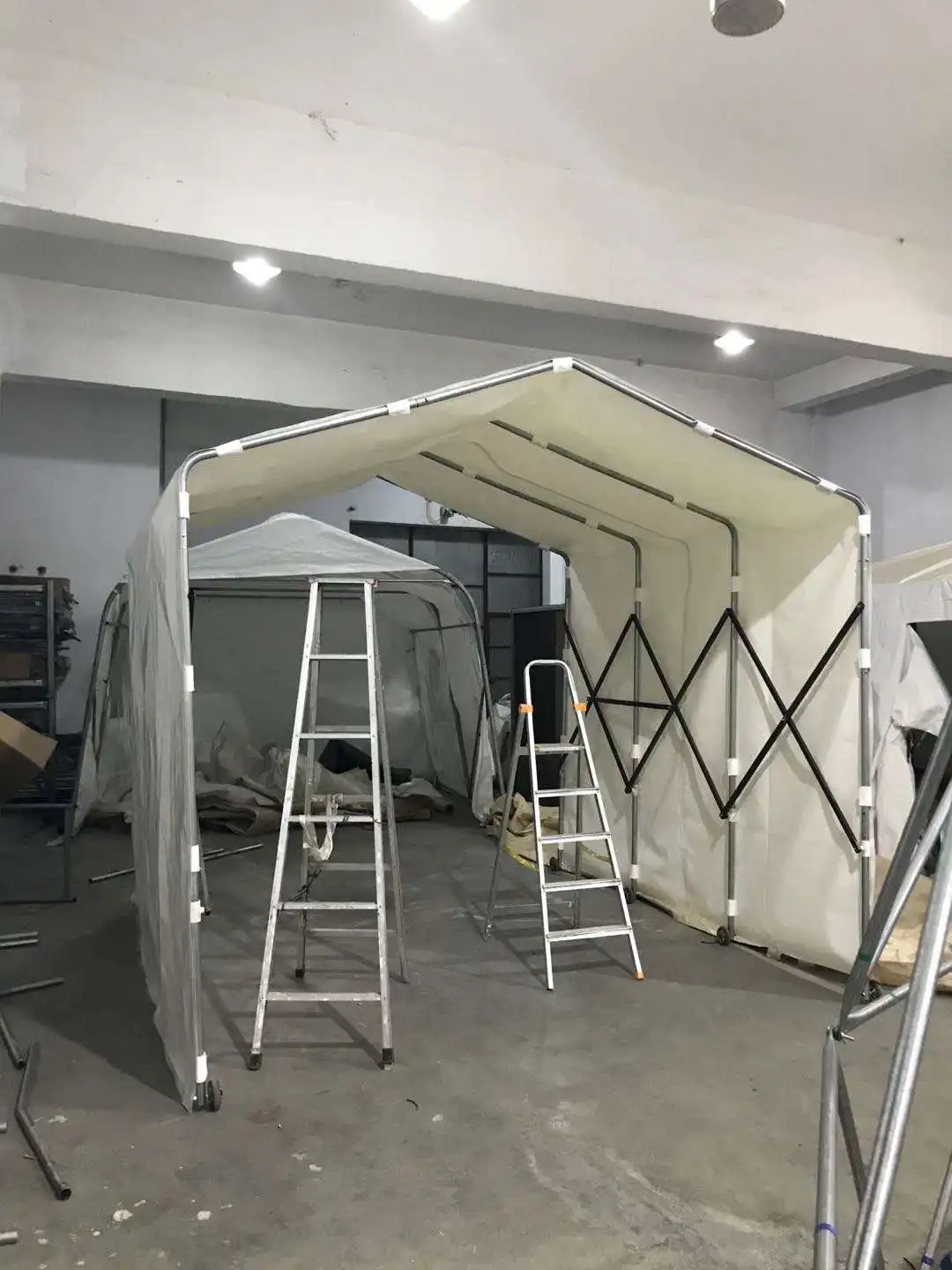 steel structure  garage retractable shelter  folding car garage made in china