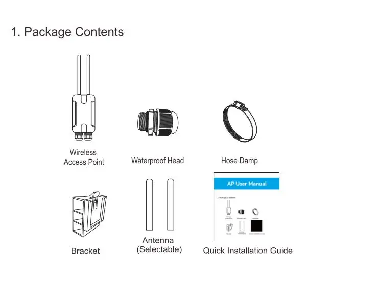 Support 200 meters wifi coverage  WIFI 6 3000mbps outdoor POE router  dual band ax  access point router