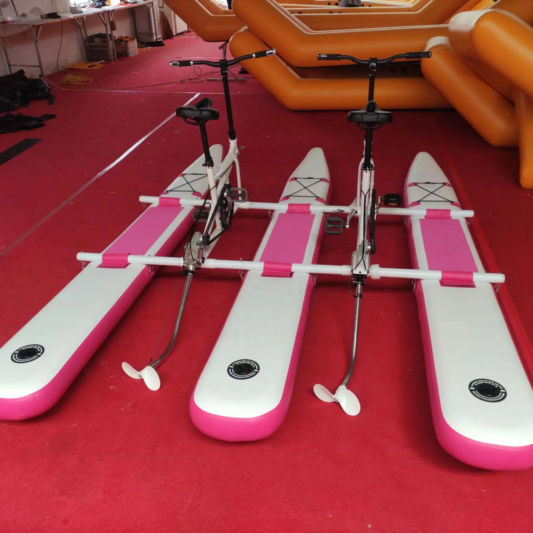 Outdoor Inflatable PVC Water Bike Lake Play Equipment Pedal Sea Bicycle Adult Water Exercise Bike Riding