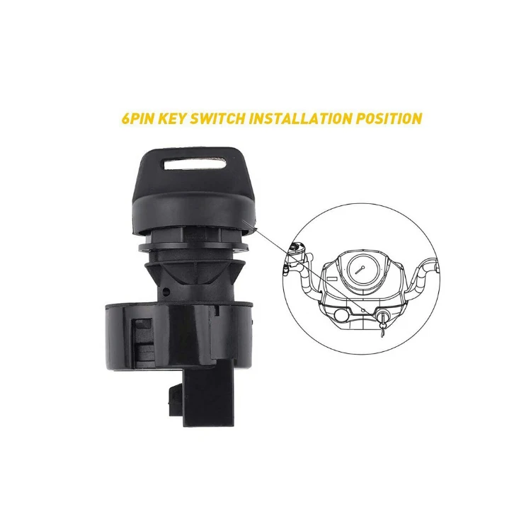 Ignition Key Switch for Polaris Sportsman RZR XP 570 800 900 1000 Ranger 3 Position 4011002