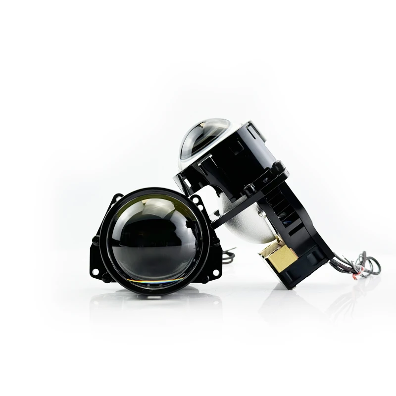 Bi-LED Projector Headlight Kit with Double Lens H4 H7 9005 E200 for Accord Polo Land Cruiser X5 A4 Cayenne Featuring CSP Chip