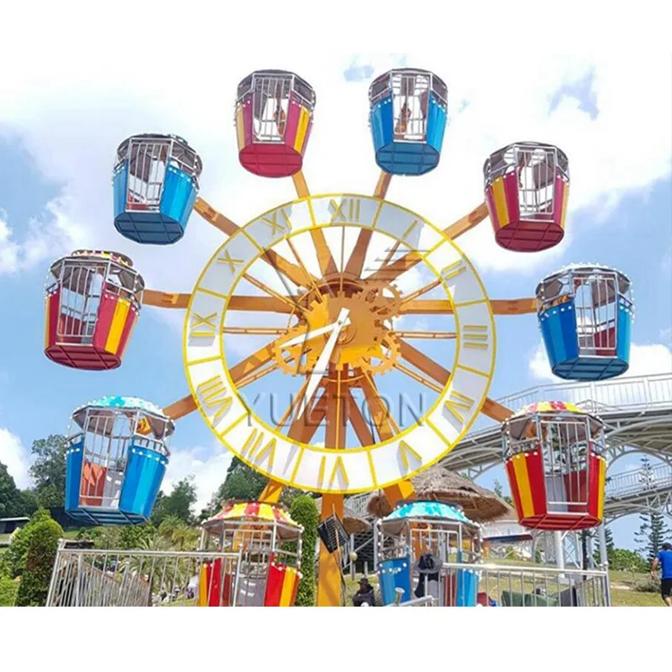 Outdoor Funfair Rides Amusement Park Game Equipment Mini Ferris Wheel For Kids
