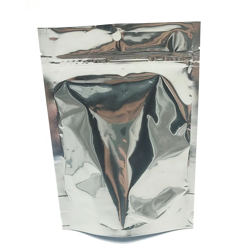 Recycled Stand Up Zipper Pouch Aluminum Foil Bag Plastic Snake Food Tea Packaging Bag