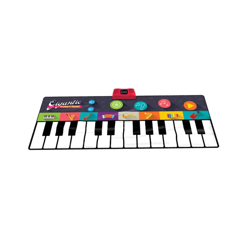 Giant 6-Foot Floor Piano Musical Mat for Kids and Toddlers - 24 Keys Electronic Keyboard Music Dance Touch Play Mat