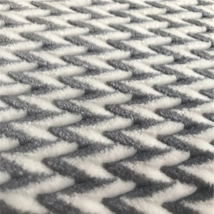 
Super Soft 100%polyester Cationic Dye Jacquard Flannel Fabric 