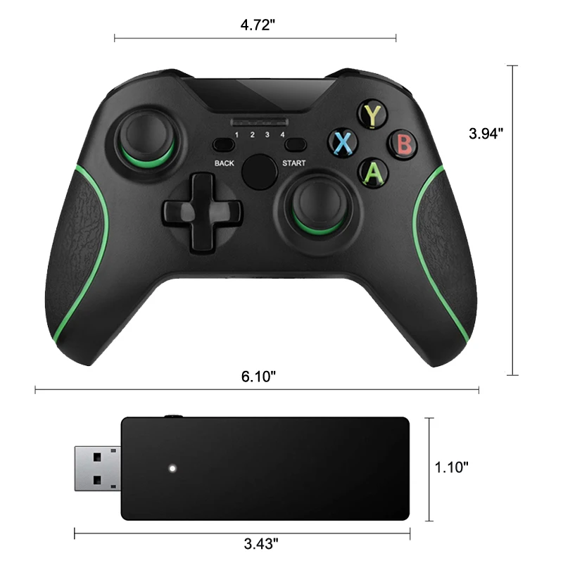 X box выделенный 2 4G беспроводной геймпад контроллер Джойстик PS 3 один