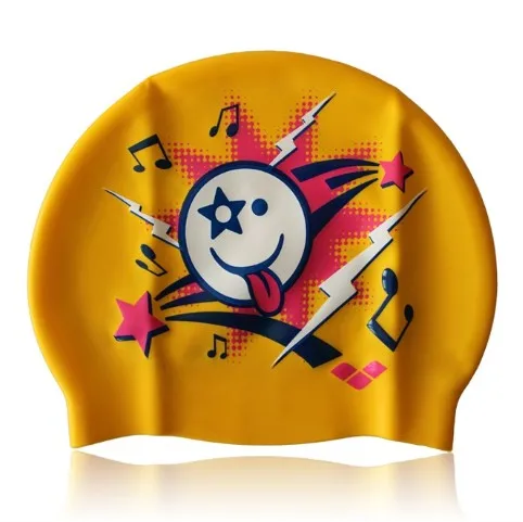 Silicone Pure Colors 50g Waterproof  Swimming Hats Custom Logo Printed Silicone Swim Hats