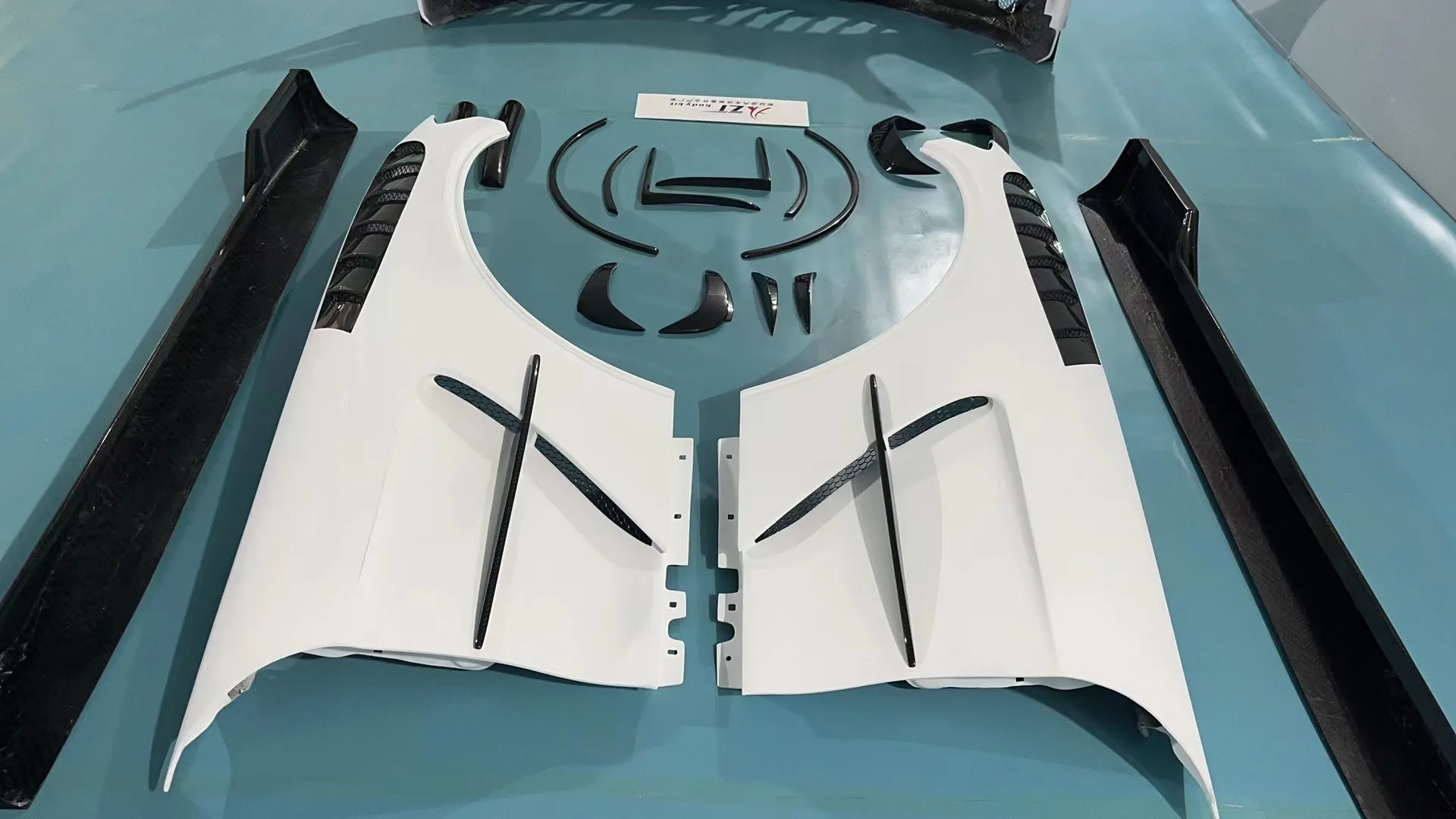 Black series style DRY / WET carbon fiber  body kit bumpers side skirt hood fender  for AMG GT GTS GTC GTR  perfect fitment