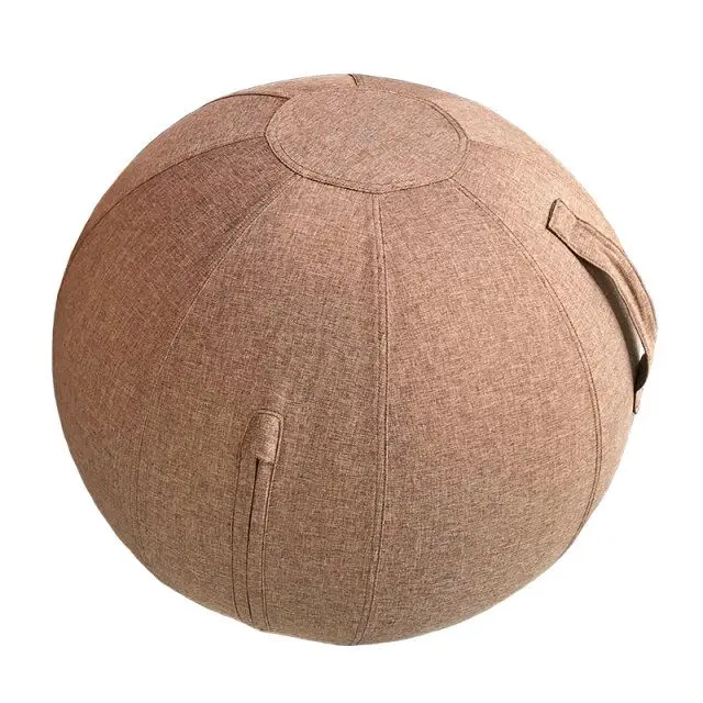 Multi-functional Balance Smooth Stretching Stability Sitting Ball Yoga Ball Chair Cover With Handle