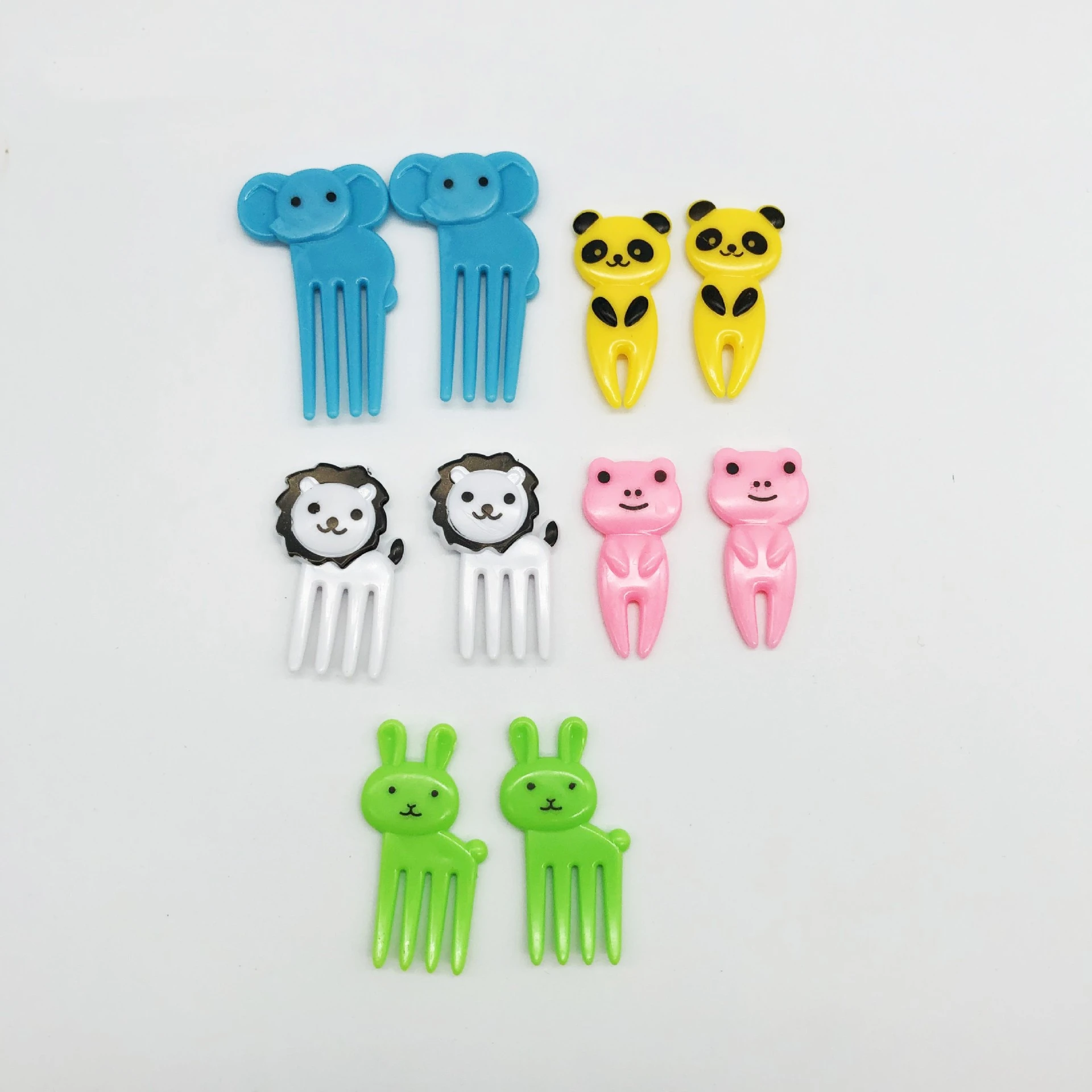 MM Mini Animal Cartoon Food Fork Fruit Pick Sign Bento Lunches Party Decor Vegetable Tableware Dinnerware set
