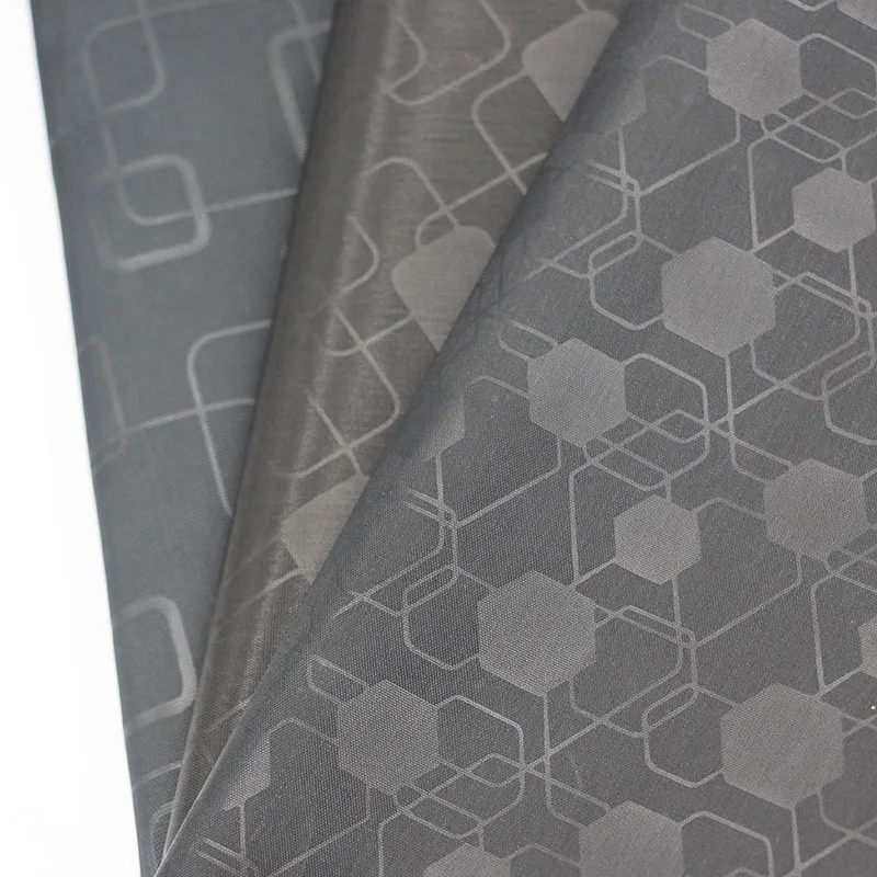 High Quality Custom 170T 180T 190T 200T 210T  Printing Coated crushed quilted poly taffeta fabric