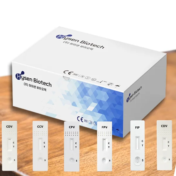 Набор для экспресс теста на антиген вируса чумы собак (конъюнктива/мазок из носа)