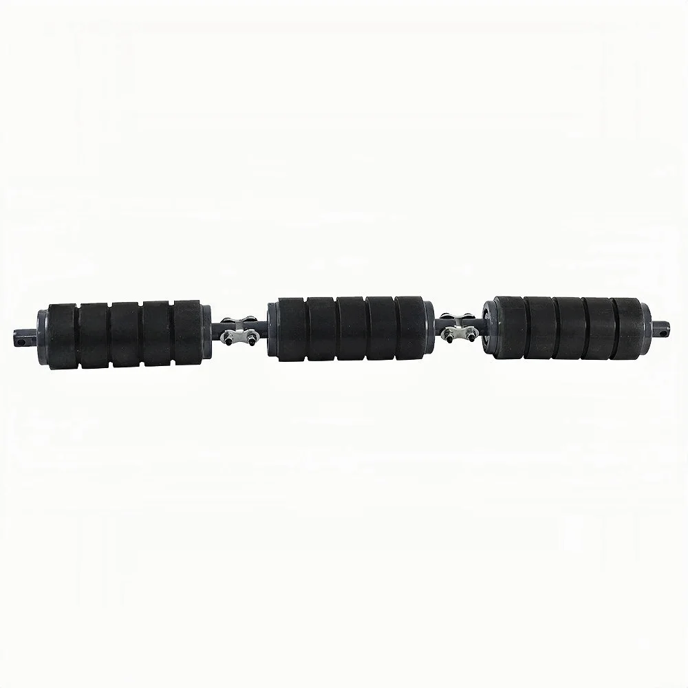 Heavy Duty Mining Industry Rubber Impact Idler Conveyor Impact Rollers