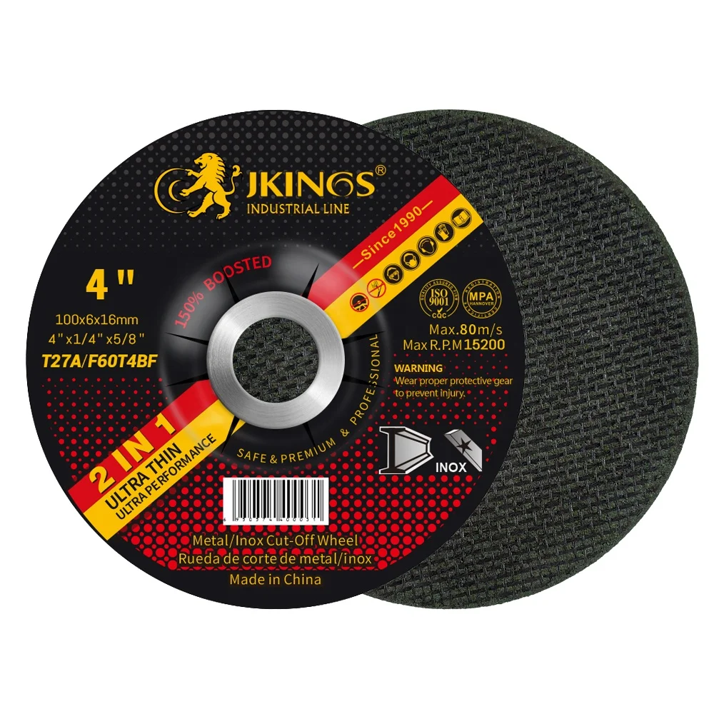 New Arrival High Quality 100*6*16 mm Aluminum Oxide Grinding Wheel Superior Safety Popular in Asian Market Metal Application