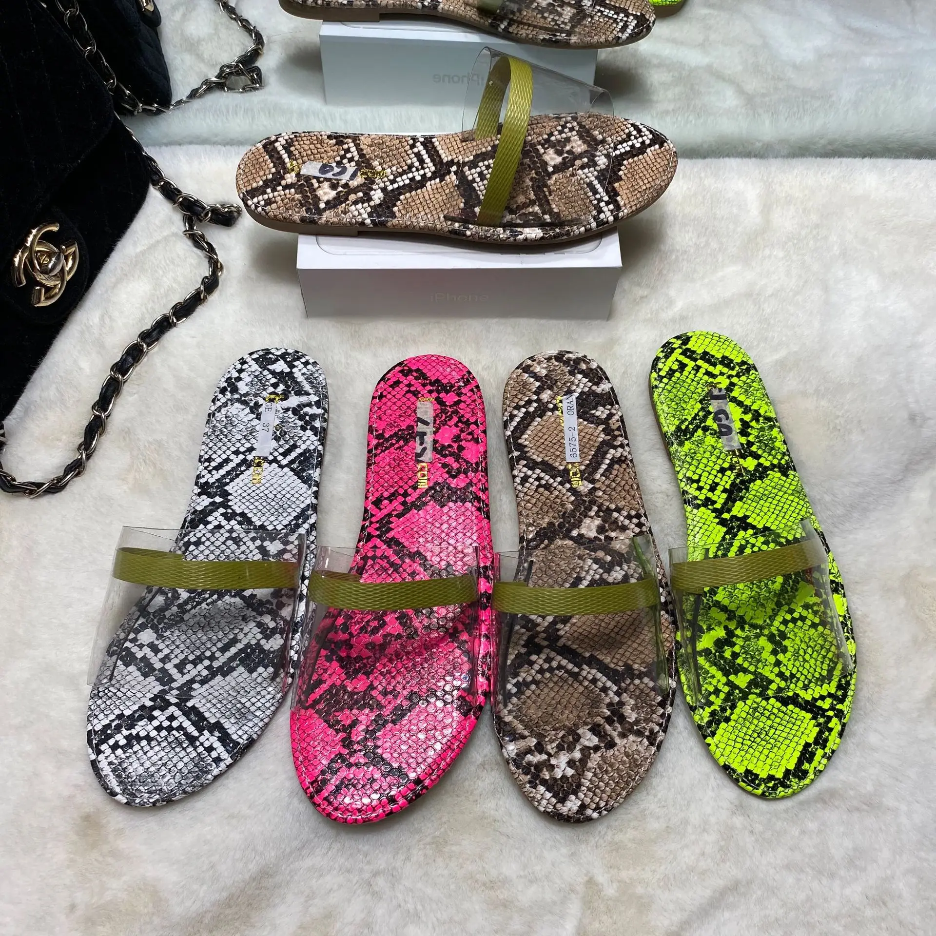 American girls hot sales summer 2020 women slippers fashion mujer Sandalias boho sandals faux flat slippers for women ladies