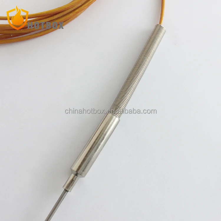 K N J E T type thermocouple with kapton insulated cable and terminal PT100 RTD temperature sensor