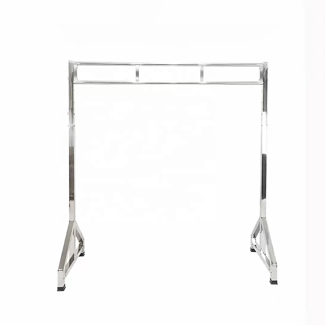 manufacture factory metal stainless steel meat hanging rack frame shelf trolley cart for roasted smoked mutton bacon pork beef