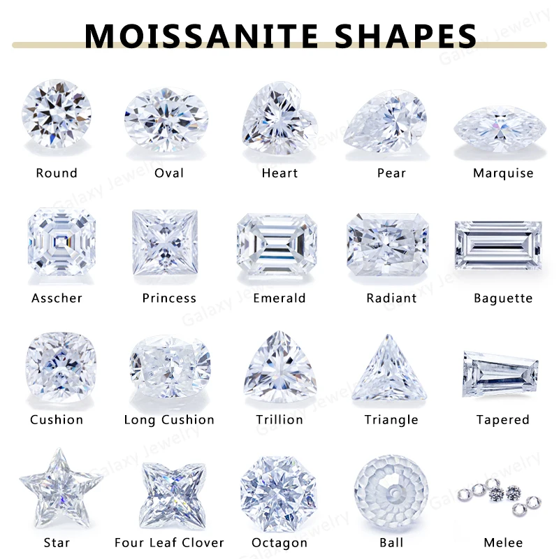 Wholesale Price 2.5*2.5mm to 10*10mm Heart Cut Polished DEF GH Loose Moissanite Diamond Stone for Jewelry Making