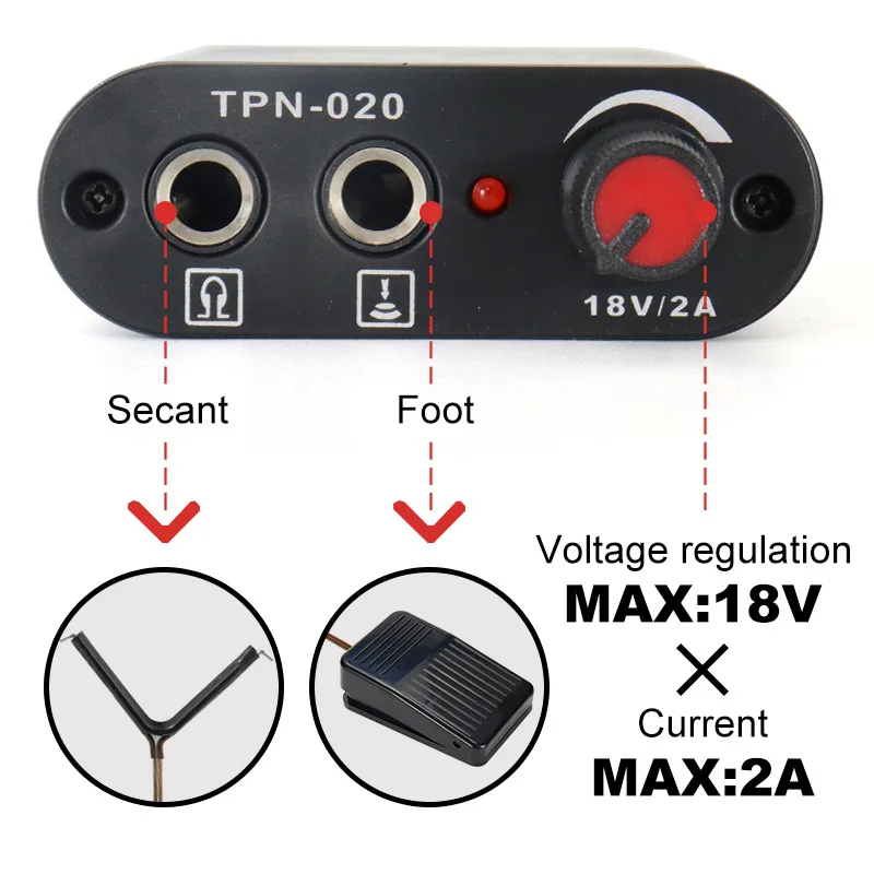 Hot Selling Wholesale Tattoo Power Pack High Quality Mini Professional Tattoo Power Supply