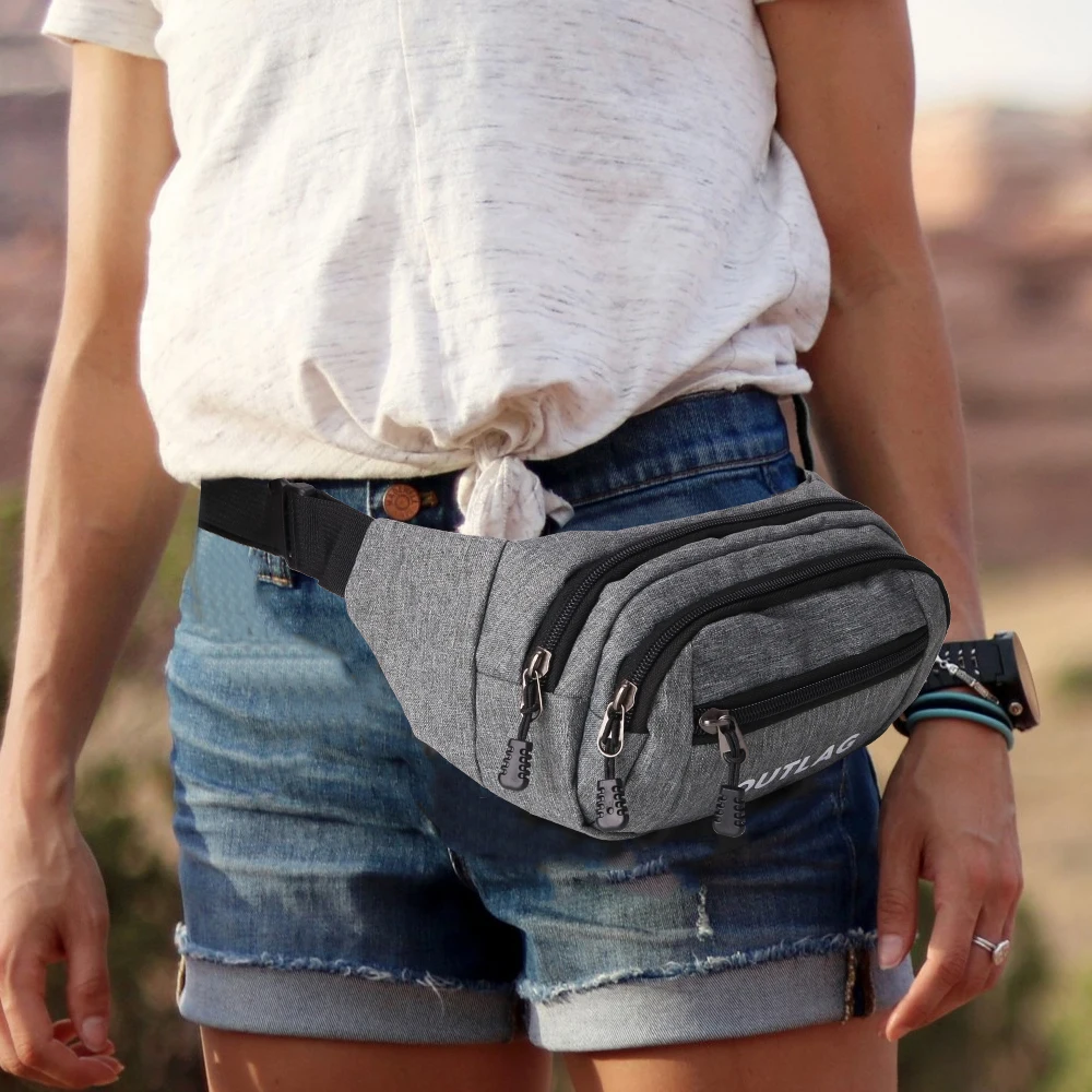 Unisex Large Chest Pack Lightweight Belt Bag for Travel Sports bag Hiking Fanny Pack for Men Women