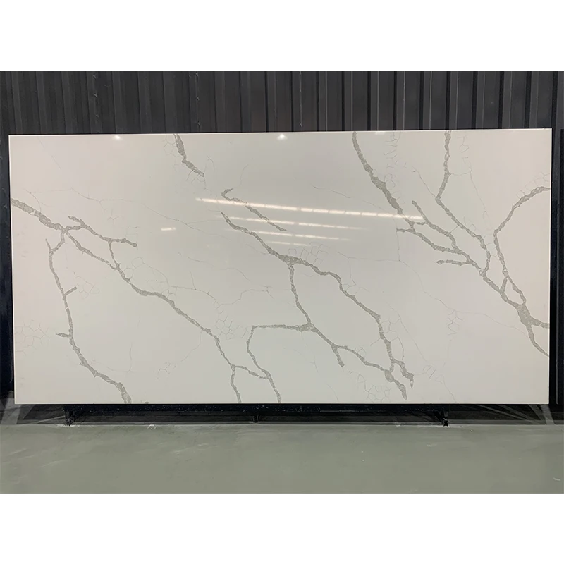Competitive Price China Calacatta Artificial Quartz Stone Slab 3 cm Kitchen quartz slab countertop
