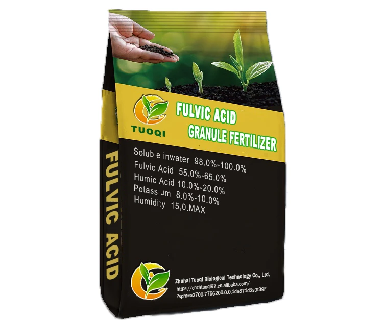 Factory custom agricultural Fertilizer pellet  fulvic acid +humic acid organic fertilizer
