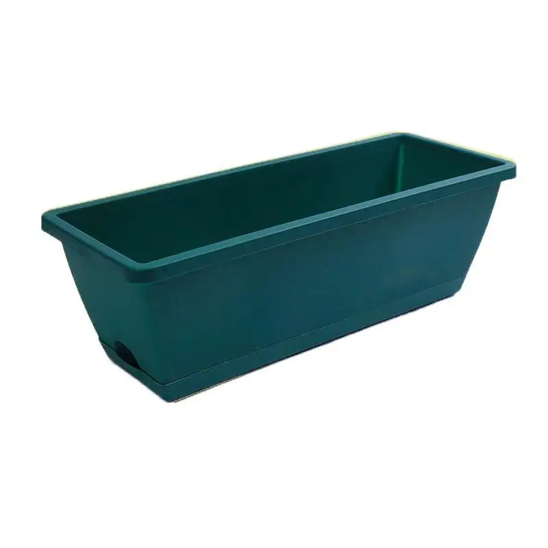 Balcony vegetable grey pot 43*19*14cm thickened rectangular flower pot gardening vegetable planting planter wholesale
