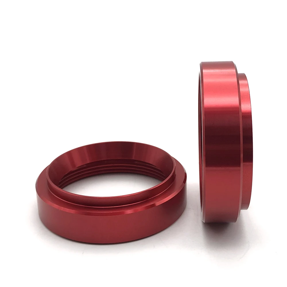 Customized M3 M4 M6 M8 M10 M12 colourful flat Aluminum threaded round nuts