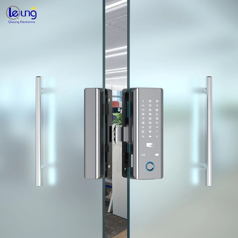 Qleung New Pattern Glass Door Lock G9S Tuya Remote Control High Quality Fingerprint Intelligent Door Lock