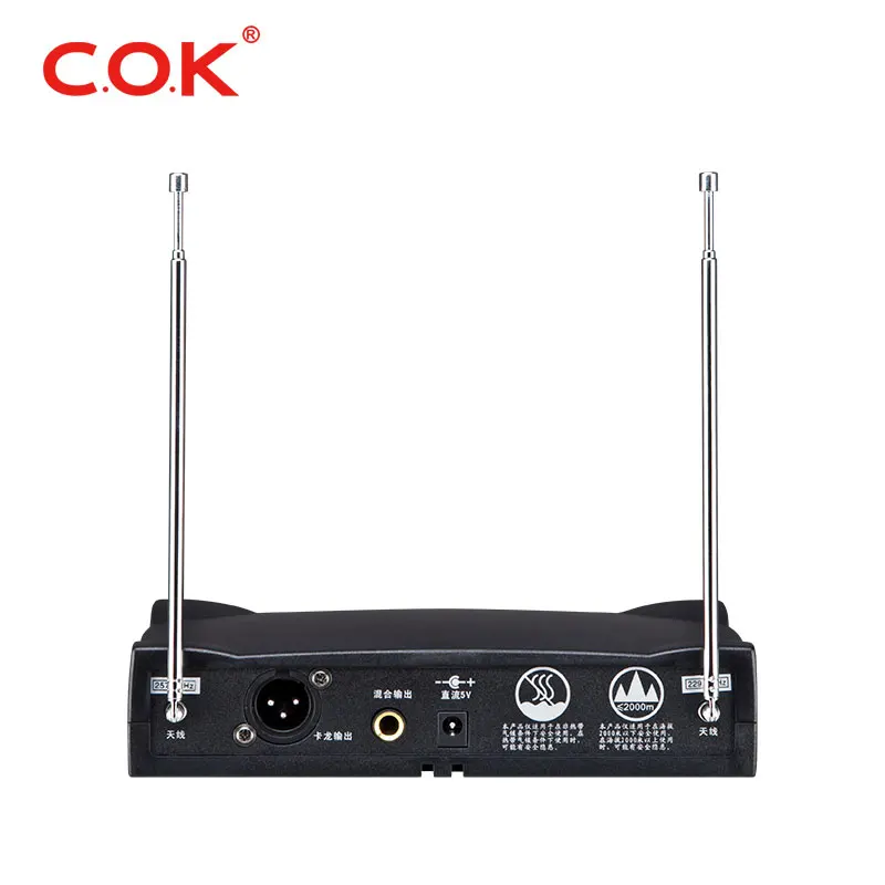  C.O.K VHF Беспроводная микрофонная система двухканальный ручной беспроводной микрофон для