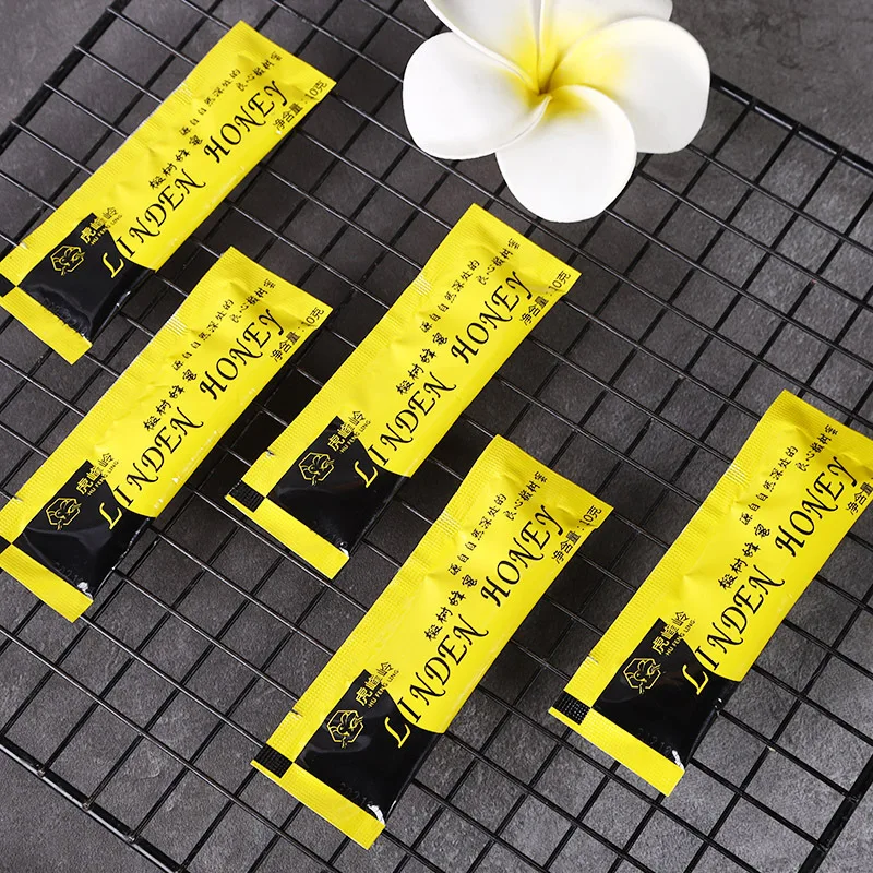 Private OEM Label Halal Honey Royal Jelly Pocket 10g Sachet Honey Box Package