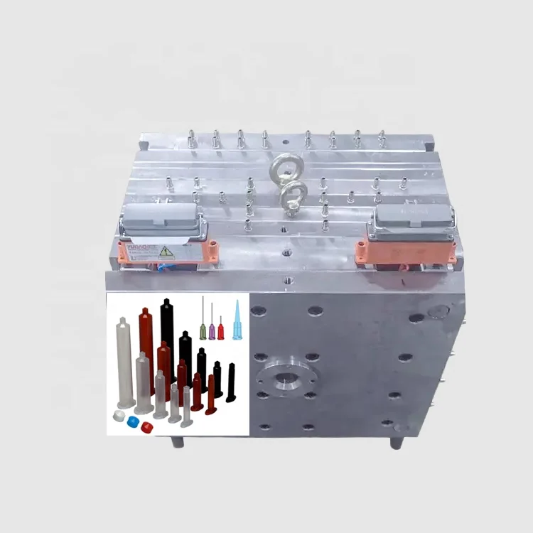 Dongguan Medical Syringe Plug Injection Mould Three-Part Plunger Mold Plastic Injection Moldings