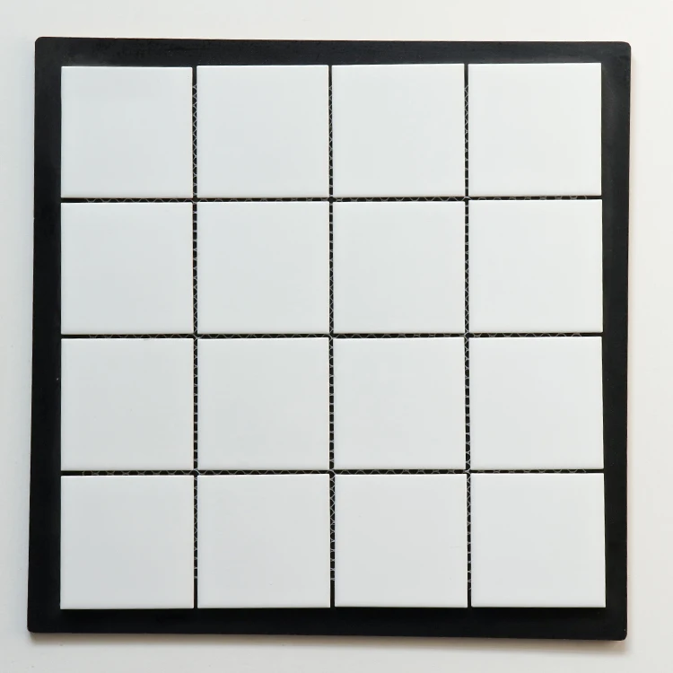 Black Swimming Pool Tiles Ceramic Mosaic Rectangle Plates
