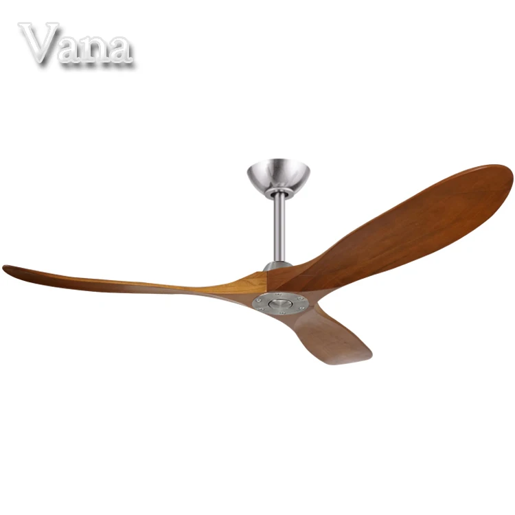 China Ceiling Fan Cheap Shipping 60 inch Modern Luxury Indoor Vintage Wood Blade Ceiling Fans Without Lights 2020